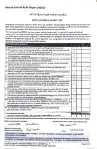 HBPC internal audit report 2024 signed