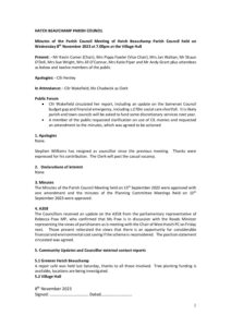 HBPC Minutes 8 November 2023 DRAFT for circulation