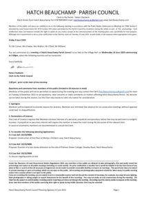 Hatch Beauchamp Planning Agenda 14 June 2023 for Councillors