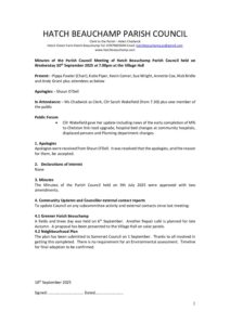 HBPC Minutes 10 September 2025 DRAFT for circulation