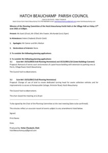 HBPC Planning minutes 17 June 2022