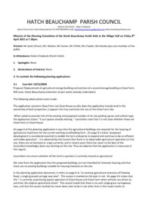 HBPC Planning minutes 8 April 2022