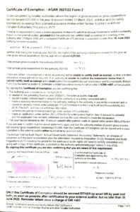 HBPCcert of examption 2022 redacted