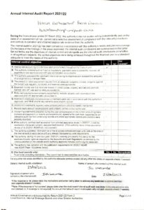 HBPCinternal audit report 2022 signed