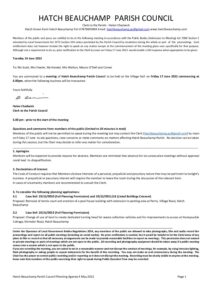Hatch Beauchamp Planning Agenda 17 June 2022 for Councillors