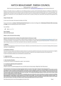 Hatch Beauchamp Planning Agenda 26 October 2022 for Councillors